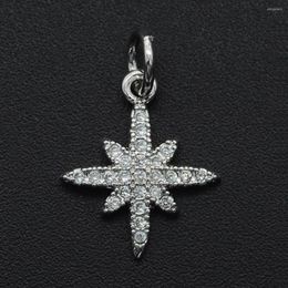 Charms 18x12mm CZ Zircon DIY Jewellery Star Charm Pendant Wholesale Jewellery Accessories Jewellwery Finding Supplies