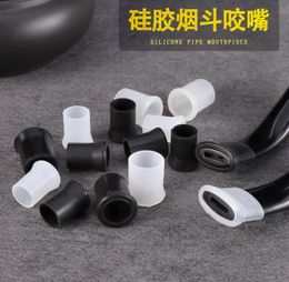 Smoking Pipes Tobacco accessories, food grade silicone bite size, black and white in stock