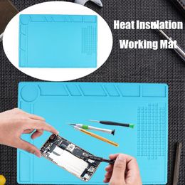 Professional Hand Tool Sets Repair Pad Insulation Heat-Resistant Soldering Station Silicon Mat Work Desk Platform For BGA