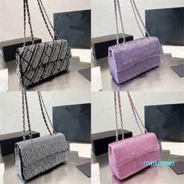 Designer-bags Full Diamond Shoulder Bag Women's Dinner Bags Chain Crossbody Diamond Bags Chain Lady Purse 888