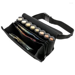 Storage Bags Cash Wallet With Coin Holder Organiser Portable Belt Bag Adjustable Strap Multiple Compartments For Bill
