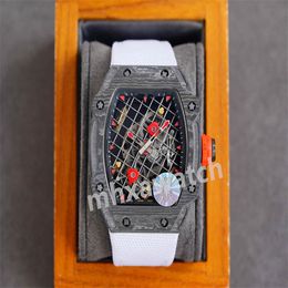 Men's Watch ZY Factory produces RM27-04 Fully automatic West Tie City Mechanical movement barrel type case styling design novel natural rubber strap