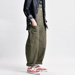 Men's Pants Harajuku Workwear Multiple Pockets Cargo Jumpsuit Men Overalls Casual Jumpsuits Streetwear Skateboard TrousersMen's