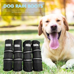 Apparel 4Pcs Professional Pet Dog Shoes Waterproof Antislip Rain Boots for Medium Dogs Foot Cover Playing Accessories