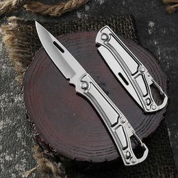 Camping Hunting Knives Mini Outdoor Folding Knife Stainless Steel Self-defense Camping Hiking Knife Portable Folding Knife Fruit Knife Sharp Practical P230506