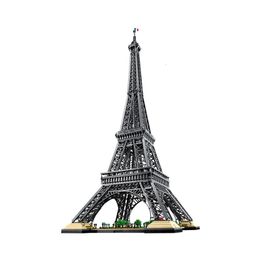 Blocks tour effel 10307 1 5M Tall Eiffel Tower 10001pcs PARIS World famous architecture Building Bricks Toys For Adults Gift 230506