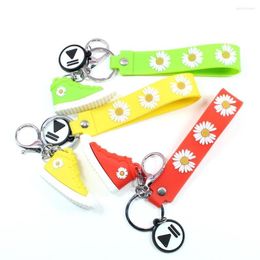 Keychains Version Small Daisy Keychain Fashion 2023 PVC Shoes Gift Women & Men Bag Pendant Sale In