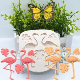 Baking Moulds Bird Leaf Silicone Mould Kitchen Resin Tool Dessert Chocolate Lace Decoration Supplies DIY Cake Pastry Fondant