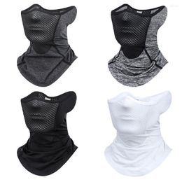 Scarves Solid Colour Face Gini Mask Outdoor Shield Mesh Women Neckline Summer Sunscreen Men Fishing