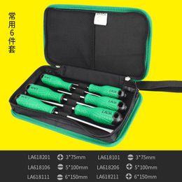 Schroevendraaier LAOA 6 pcs Screwdriver Set 9 pcs S2 Magnetic Slotted Phillips Screwdrivers Kit Household Tool Set Repair Toolkit