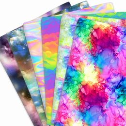 Fabric Rainbow series color graffiti polyester cotton patchwork fabric child textile home cora doll dress curtain diy handmade P230506