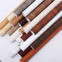 Window Stickers PVC Waterproof Self Adhesive Wallpaper Roll Furniture Cabinets Decorative Film Wood Grain DIY Wall For Home Decor