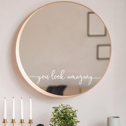 Wall Stickers You Look Amazing Mirror Sticker Decal Home Decor For Bedroom Decoration Murals