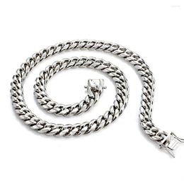 Chains Trendy Men Stainless Steel Cuban Chain Hip-Hop High-End Titanium Necklace For