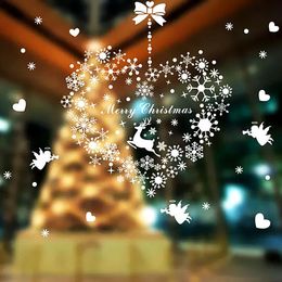 Interior Decorations Christmas Snowflake Window Clings Decal Wall Stickers /holiday/winter Wonderland White Ornaments Party Supplie