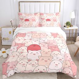 Bedding sets Cartoon animals Bedding Sets Greek Key Meander Duvet Cover Sets Bed Linens Queen King Size Modern Geometric Bedspread 230506