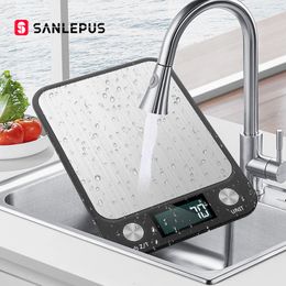 Household Scales Kitchen 10Kg 22lbs Digital Food Accurate Within 0 05 Ounces 1 Grammes Stainless Steel Design for Cooking and Baking 230505