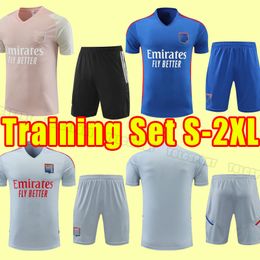 Soccer tracksuits 22 23 Maillot 2022 2023 OL digital football shirt TOKO EKAMBI BRUNO G CHERKI AOUAR HOME KADEWER Lyon MEN training shirt POLO Set