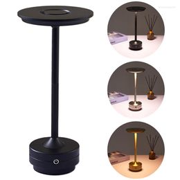 Table Lamps USB Rechargeable Touch Bedside Nordic Led Study Desk Lamp Coffee Decor Bedroom Decoration Lights