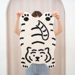 Carpets Large Knit Blanket Fuzzy Area Rug Cute Tiger Doormat Welcome Mats For Front Door Mat Chunky Knot Throw B