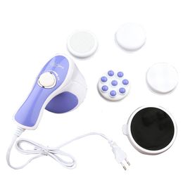 Leg Massagers 5 Headers Spin Body Massager Relax Tone Slimming Lose Weight Burn Fat Full Massage Device 230505