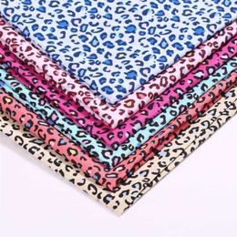 Fabric Leopard dyed polyester fabric 50*150cm for head shoes hats toys DIY handmade P230506