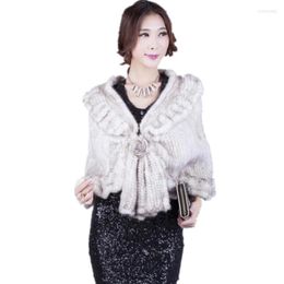 Scarves Fashion Women Real Shawl Hand Knitting Cape Winter Lady Warm Solid Poncho Falbala Wraps