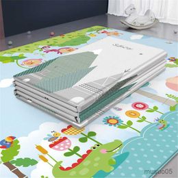 Rugs Playmats Foldable Children Crawling Double-sided Waterproof Room Decor Soft Foam Kids Rug Large Baby Play Mat Puzzle Carpet