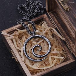 Pendant Necklaces Iron Color Celtic Knot Necklace With Stainless Steel Add Wooden Box As Christmas