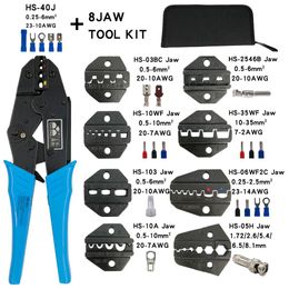 Steamers Hs40j Crimping Pliers Clamp Tools Cap/tubular/coaxial Cable Terminals Kit 230mmmultifunctional Crimping Tool