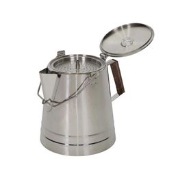 Camp Kitchen Stansport Stainless Steel 18 Cup Coffee Percolator USA P230506