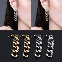 Stud Earrings Korean Fashion Snake 2023 Trend Chain Alloy Drop Long Hanging Women's Jewelry