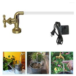 Kitchen Faucets Botanical Decor Invisible Tap Fountain Floating Metal Watering Can Flowing Spout Garden Water