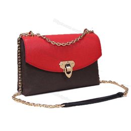 10A L Bag Top-quality Cross Body Chain Bags Classic Retro Hard Case Color Grained Ladies One-shoulder Messenger Bag Wallet Handbag Portable Flower L093