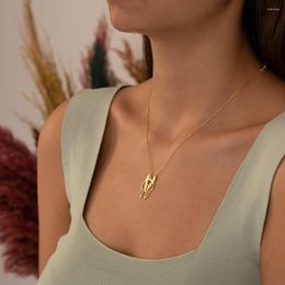 Pendant Necklaces Fashion Enamel Cows Cattle Necklace Friends Kawaii Cute Golden Chain Choker For Women Girls Gifts