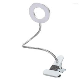 Table Lamps Book Light USB Desk Lamp Mini Eye Protection Clip-On Nightlight Reading For Travel Bedroom Makeup