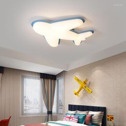 Chandeliers Airplane Ceiling Chandelier For Children's Room Bedroom Nursery Modern Led 2023 Boy Child Lighting Fixture With Remote