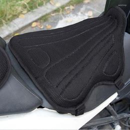 Car Seat Covers 1Pcs Motorcycle Cushion Cover 3D Mesh Motorbike Anti-Slip Honeycomb Protection Pad