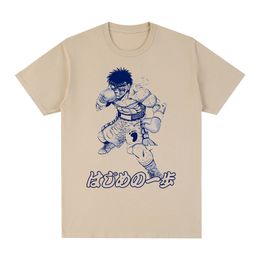 Men's T-Shirts Hajime No Ippo Makunouchi Ippo T-shirt Vintage 90s Summer Fashion Cotton Men TEE TSHIRT Womens Tops 230506