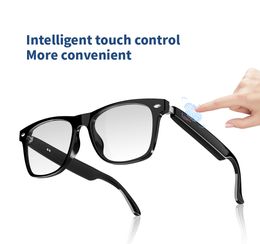 Bluetooth Audio Smart Glasses Interchangeable Frames Open Ear Surround Sound w Speakers Mics Calls Voice Control For Android IOS
