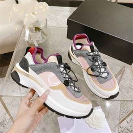 Chaneles Luxury Design Bowling Shoes Fashionable Men Women Leather Canvas Letter Casual Outdoor Sports Running Shoes 01-08