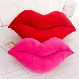 Cushion Decorative Pillow Sexy Red Lips Big pillow Cushion Lovely Creative plush Toys Festival gift Cute 230505