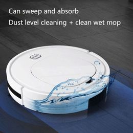 Robotic Vacuums Mini Vacuum Cleaner Wet/Dry Use 3-in-1 Sweeping Vaccum Mopping 90 Run Time for Ceramic Tile Wood Floor Marble 230505