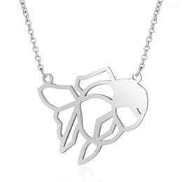 Pendant Necklaces Cute Goldfish Stainless Steel Necklace Jewelry Accessories Valentine's Party Gifts For Women Wholesale Gift