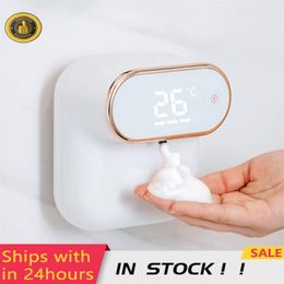 Dishes Fully Autoinduction Foam Washing Hand Household Rechargeable Wallmounted Soap Dispenser Small Touchfree Hand Sanitizer Machin
