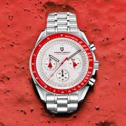 Wristwatches PAGANI DESIGN AK Project Men Watches Luxury Quartz For Sapphire Bezel speed Chronograph Automatic Date 230506