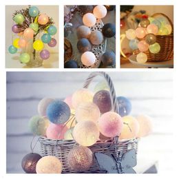 Christmas Decorations Cotton Ball Led String Light Garlands For Home 2023 Year Gifts Navidad Tree OrnamentsChristmasChristmas