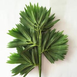 Decorative Flowers Artificial Fake Bamboo Leaf Green Plants Tree Branches 20/60Leaves DIY Simulation Home Decoration & Wreaths