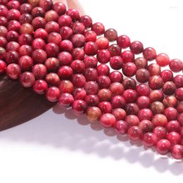 Beads Natural Stone Cherry Pink Tiger Eye Gem Loose Spacer For Jewellery Making 15 Inches 6/8/10mm Diy Bracelet Accessories