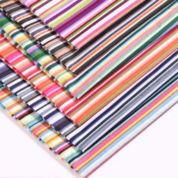 Fabric Polyester dyed fabric for head 50*150cm striped color for shoes hats toys handmade diy tablecloth P230506